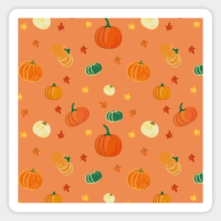 Fall Pumpkin pattern Sticker